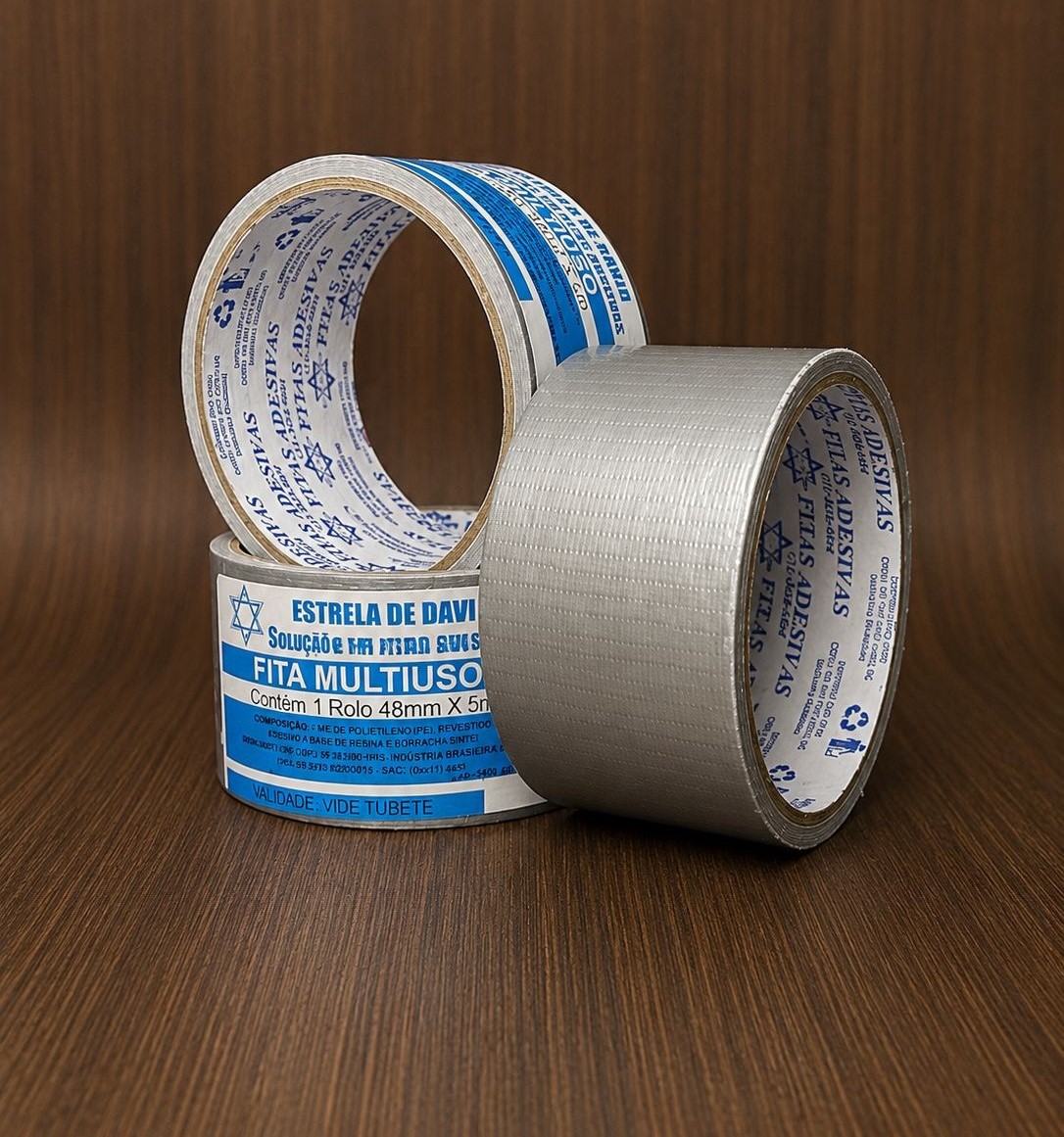 Fita adesiva multiuso silver tape - Cinza